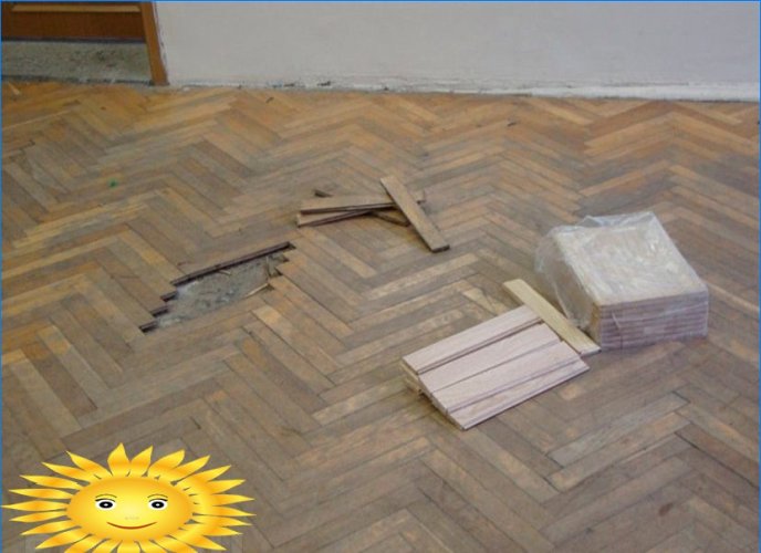 How to replace part of the parquet
