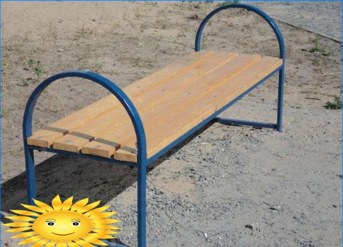 Do-it-yourself garden bench for a summer residence: drawings, dimensions, photos