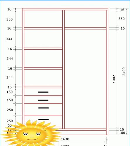 Do-it-yourself design and calculation of a sliding wardrobe. Part 2