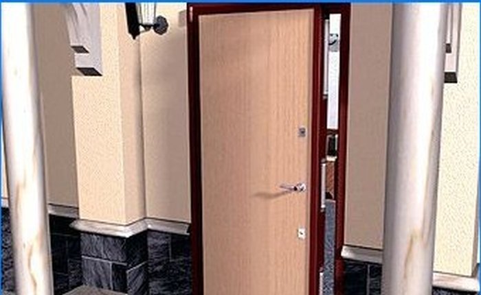 Burglar-proof entrance door
