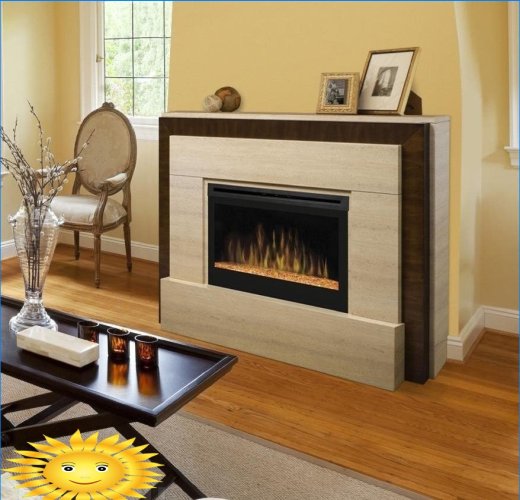 False fireplace in the interior