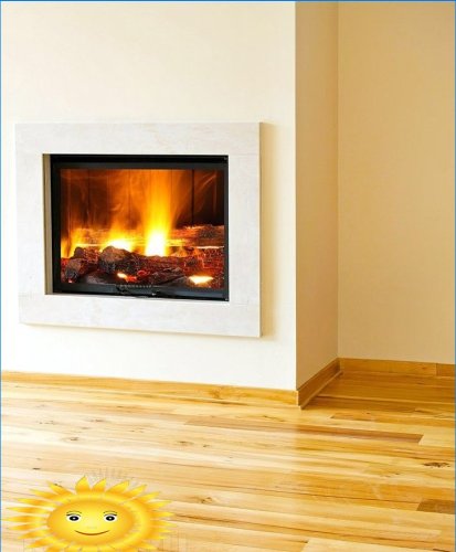 False fireplace in the interior
