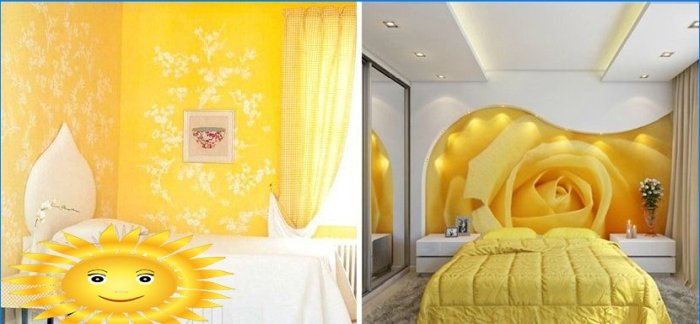 Fashionable color combinations in the interior: yellow and white