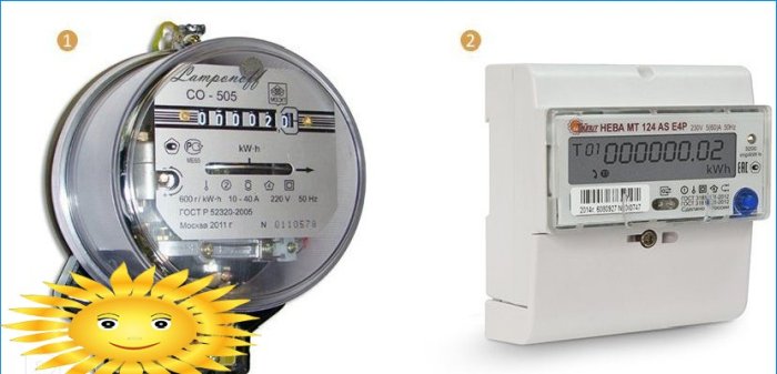 Induction and electronic electricity meters