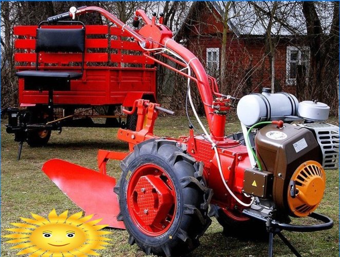 How to choose a walk-behind tractor and attachments to it