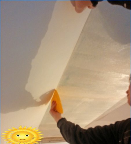 How to stick fiberglass on the ceiling with your own hands