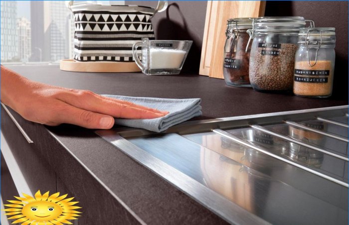 Kitchen worktop: choice of material, measurements, manufacturing, installation