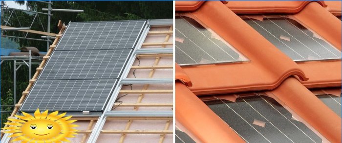 Types of photovoltaic tiles