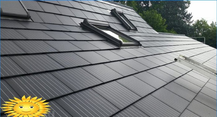 Solar roof tiles SolteQ