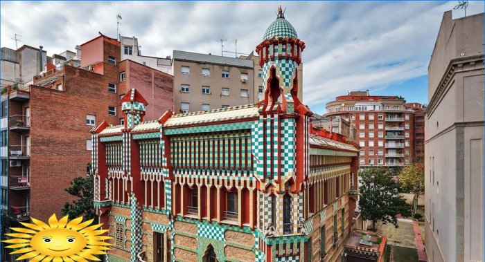 The most famous buildings by Antoni Gaudi