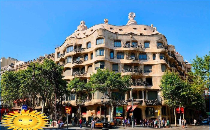 The most famous buildings by Antoni Gaudi