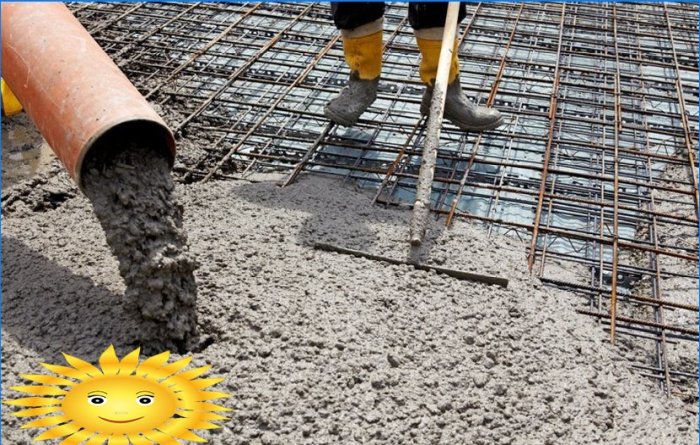 What brand of concrete is needed for the foundation of the house