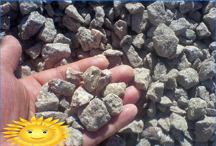 Granite crushed stone