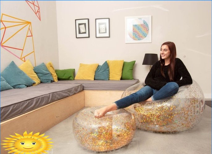 Advantages and disadvantages of inflatable furniture