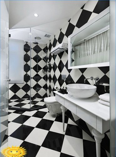 Black and white interior - rules for creating expressive design