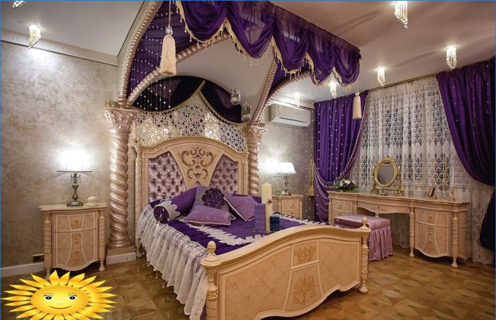 Bedroom in oriental style