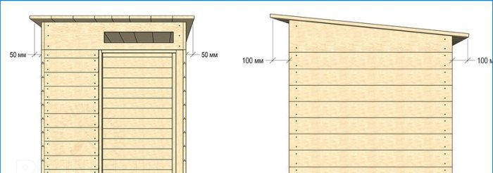 Buildings on the site: do-it-yourself country toilet
