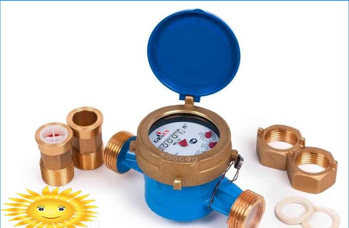 Water meter for installation in wells