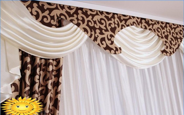 Curtains with bandeau
