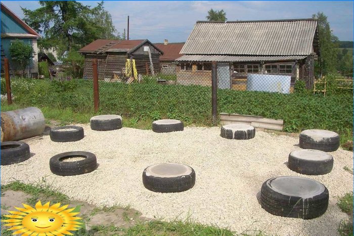 DIY foundation from old tires