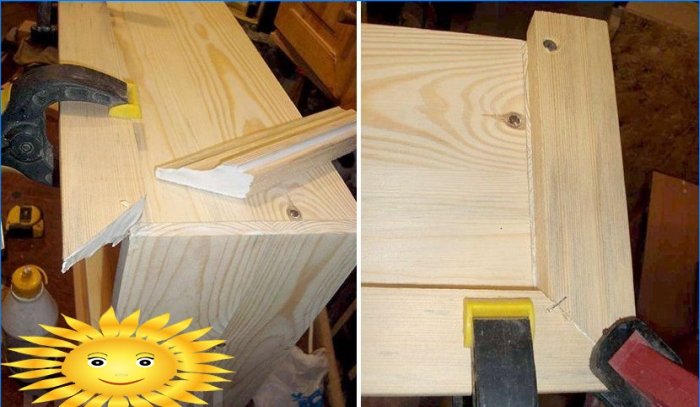 Do-it-yourself paneled wardrobe made of solid pine
