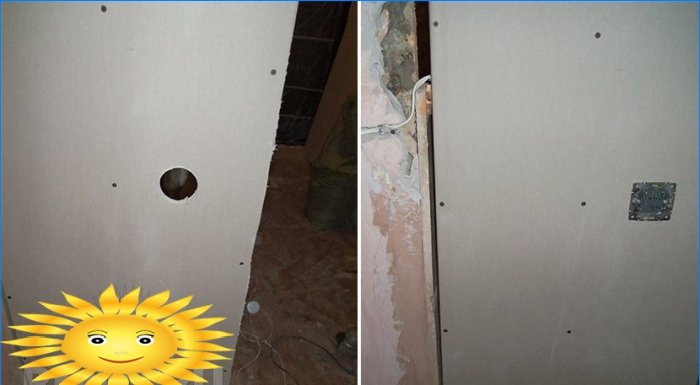 DIY installation of a partition with an opening under the door