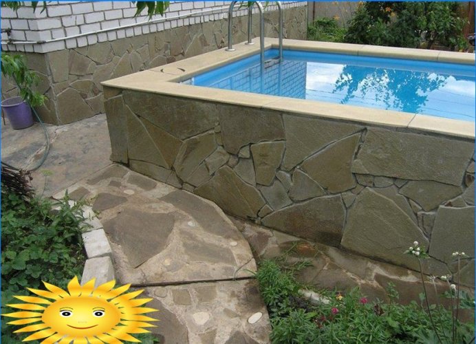 DIY pool: concrete bowl