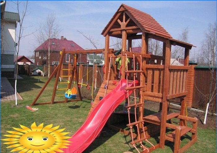 Do-it-yourself playground for summer cottages