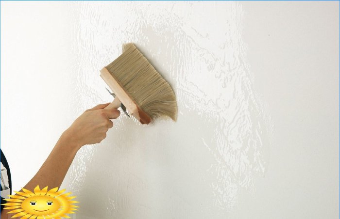 Do-it-yourself wall putty for wallpaper