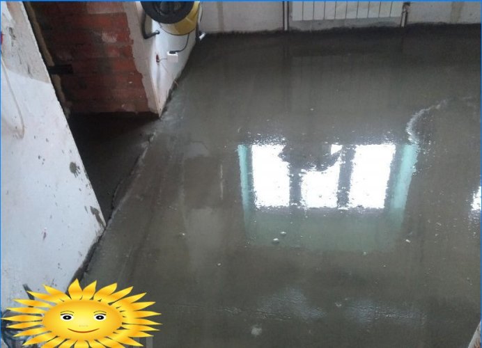 Do-it-yourself warm floor screed - personal experience, step by step photos