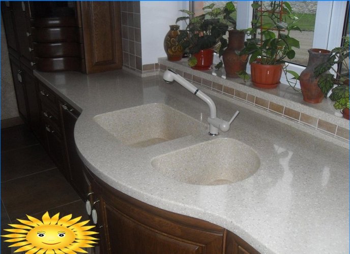 Features and types of integrated kitchen sinks and sinks