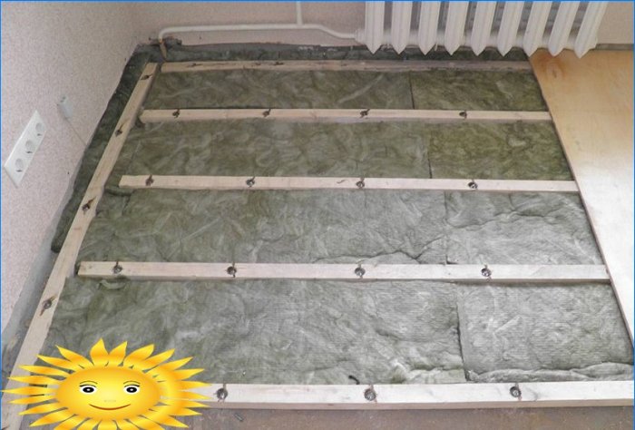 Concrete floor insulation
