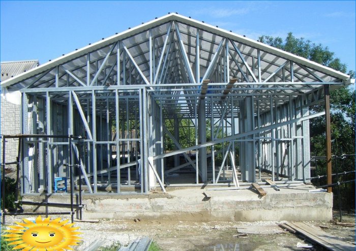 Construction of a house from LSTK