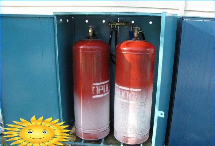 Heating the house with liquefied gas in cylinders. Understanding the features
