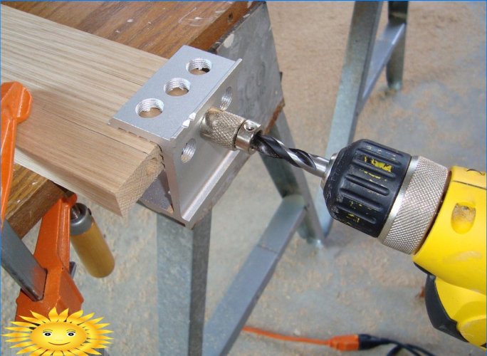 Hole drilling jig