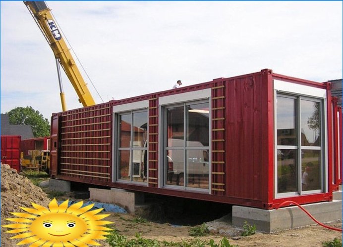 House from shipping containers: construction features, cost estimates