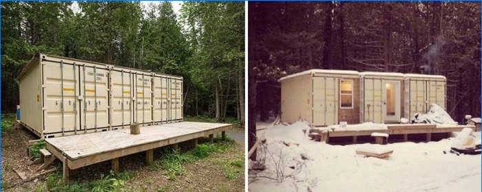 Container house built by Canadian Joseph Dupuis