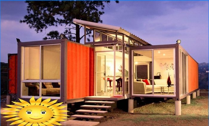House made of shipping containers designed by Benjamin Garcia