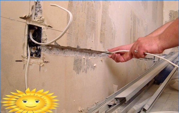 House wiring. How to protect wires in walls