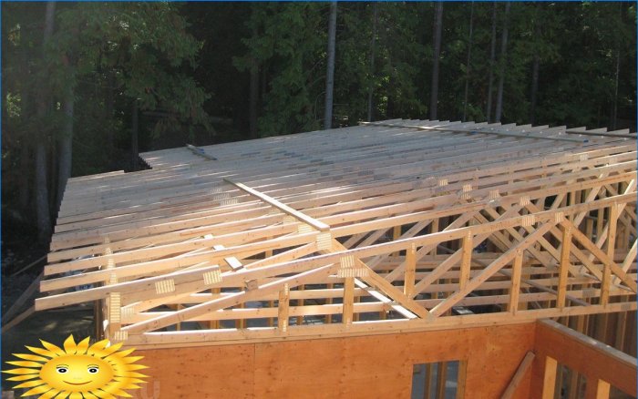 Shed roof rafter system