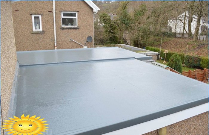 Hardfaced flat roof
