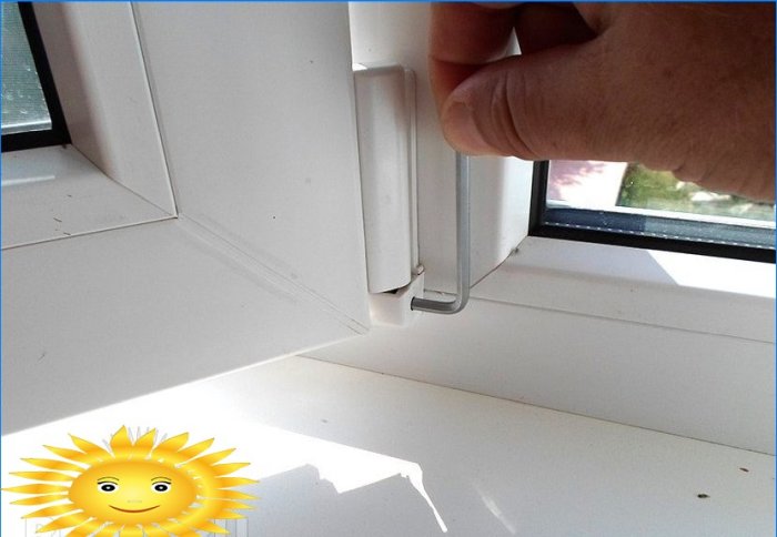 How to adjust the plastic window fittings with your own hands
