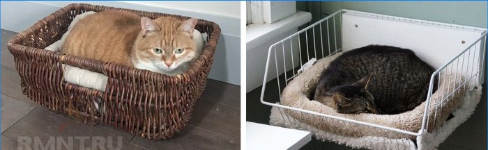 Homemade cat beds