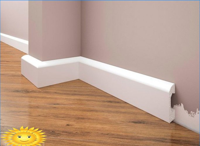 How to choose a floor plinth: materials and prices