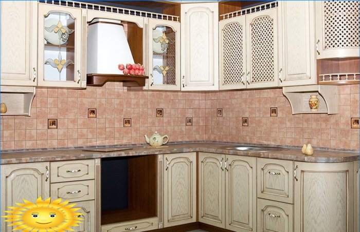 How to choose and calculate a tile for a kitchen apron