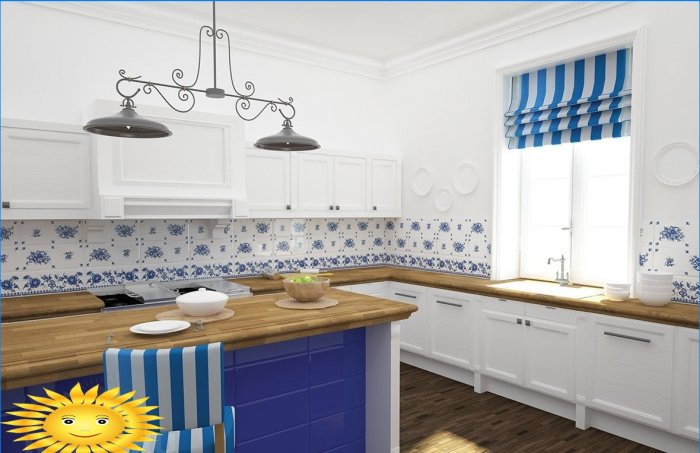 How to choose and calculate a tile for a kitchen apron