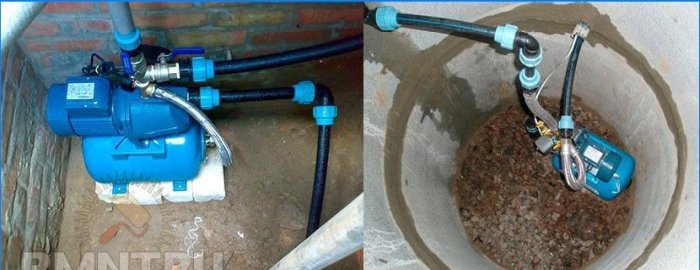 How to connect a pumping station to a well or well