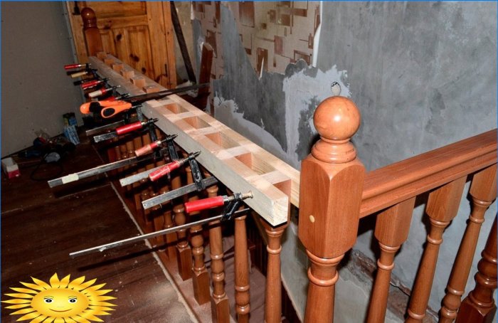 How to fix balusters and railings: do it yourself wooden stairs