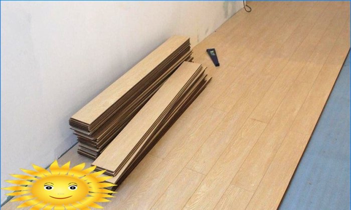 How to lay a laminate on a wooden floor with your own hands
