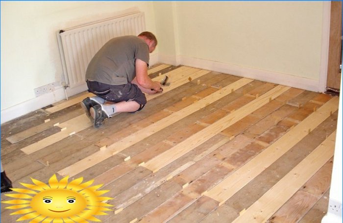 How to lay a laminate on a wooden floor with your own hands